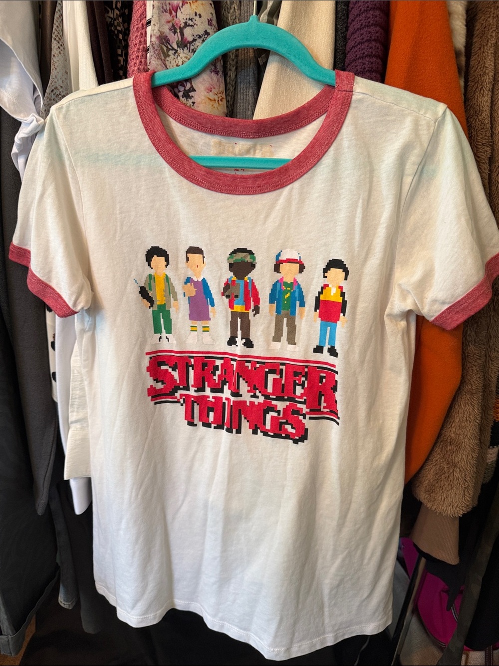 Junior Stranger Things White Tee